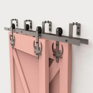 Bucks Bypass Barn Door Hardware Kit Bucks Bypass Barn Door Hardware Kit
