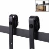 6.6 ft. Antique Style Sliding Standard Single Barn Wood Door Hardware Kit