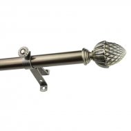 Franke Single Curtain Rod and Hardware Set Franke Single Curtain Rod and Hardware Set