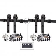 Bent Strap Standard Double Barn Door Hardware Kit Bent Strap Standard Double Barn Door Hardware Kit